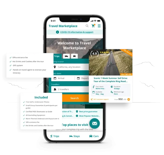 travel marketplace mobile