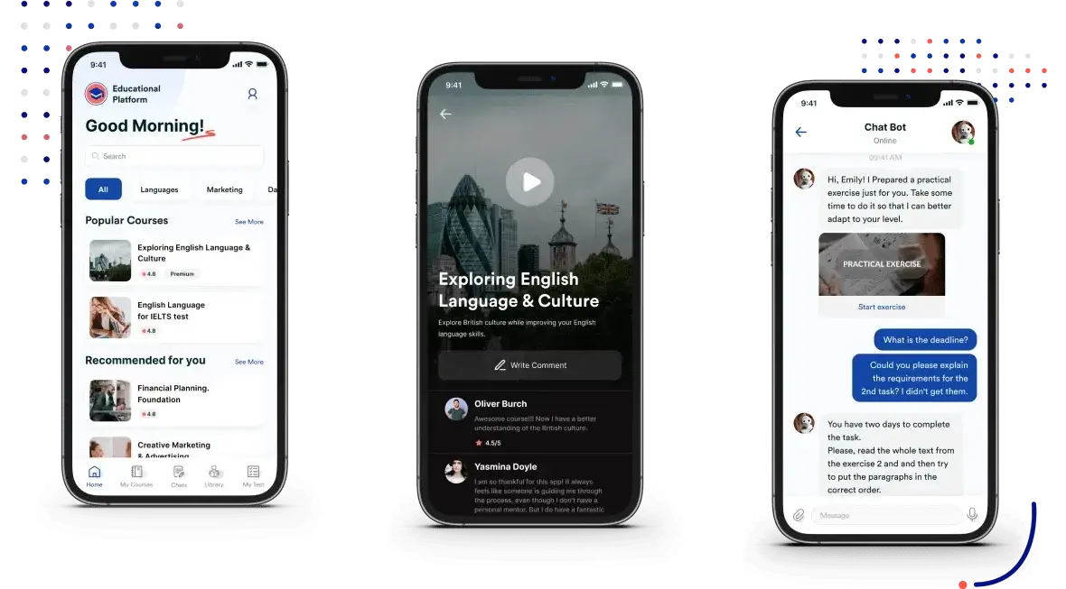 Education mobile result